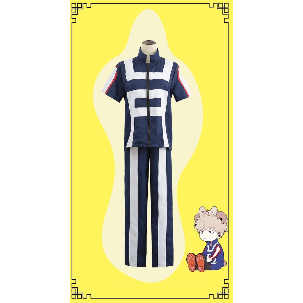 My Hero Academia Costume Boku no Hero Academia Cosplay for Adults Uniform Track Suit PE Shopee
