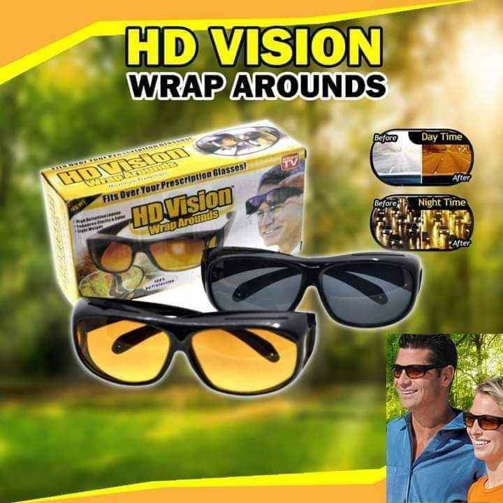 Glasses HD Vision Wrap Around Night