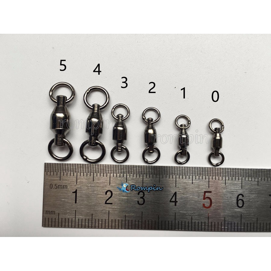 Rompin 10 Pcs Lot Heavy Duty Ball Bearing Stainless Steel Fishing ...