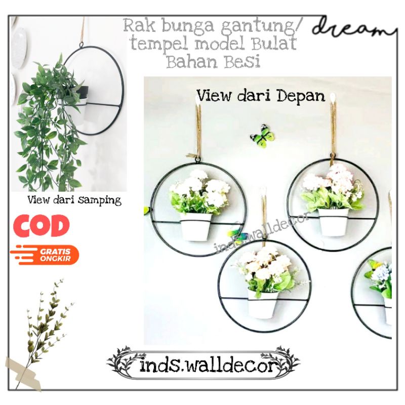 Hanging flower rack, round Model, hanging flower rack, iron material ...