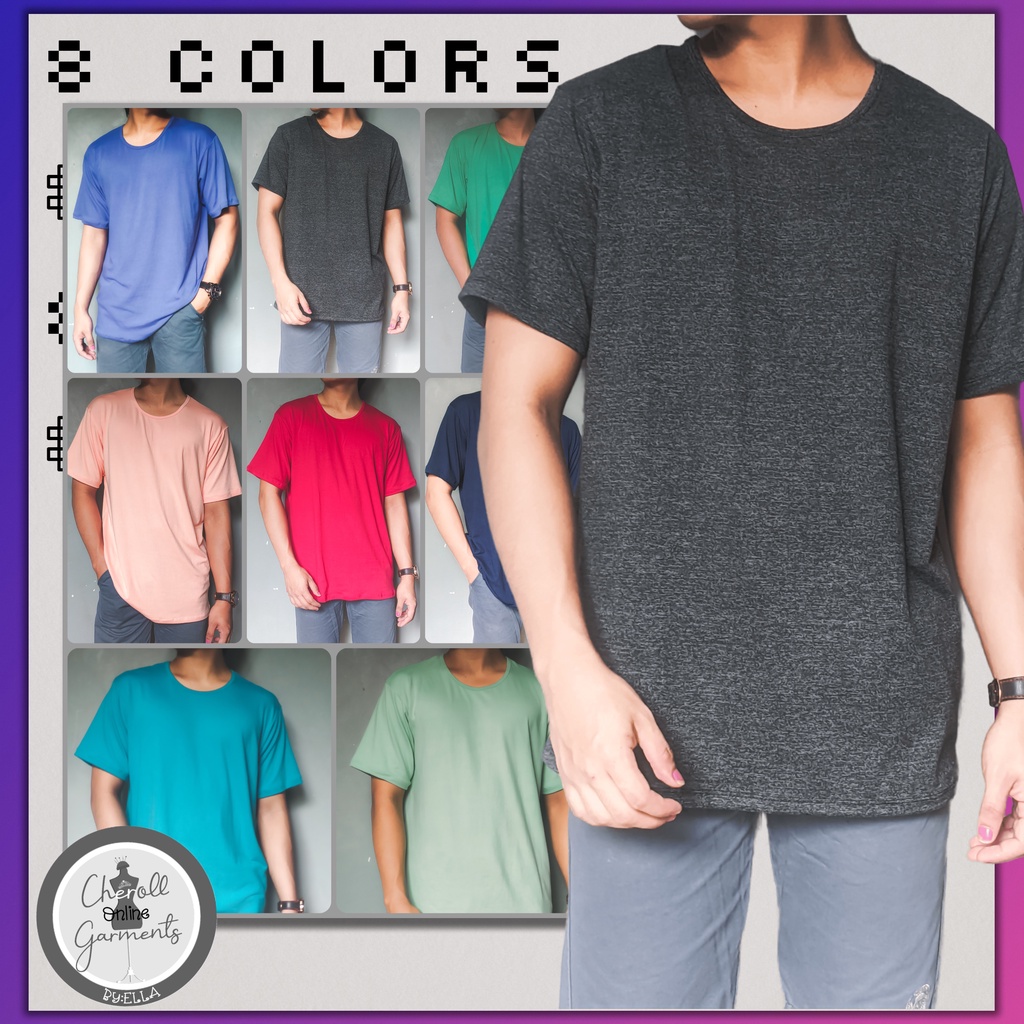 Men's Plain TShirt Tee (SMLXLXXL3XL) 8 Stretchable Cotton Spandex