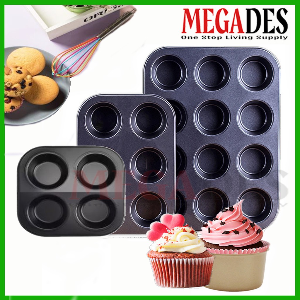 NonStick 6 Cups Muffin Baking Pan (1pc) Shopee Philippines