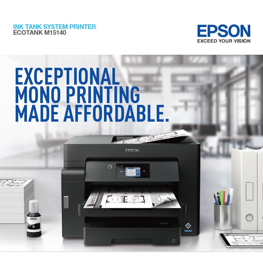 Epson Ecotank Monochrome M15140 Singapore Warranty A3 Wi Fi Duplex All In One Ink Tank Printer 3586
