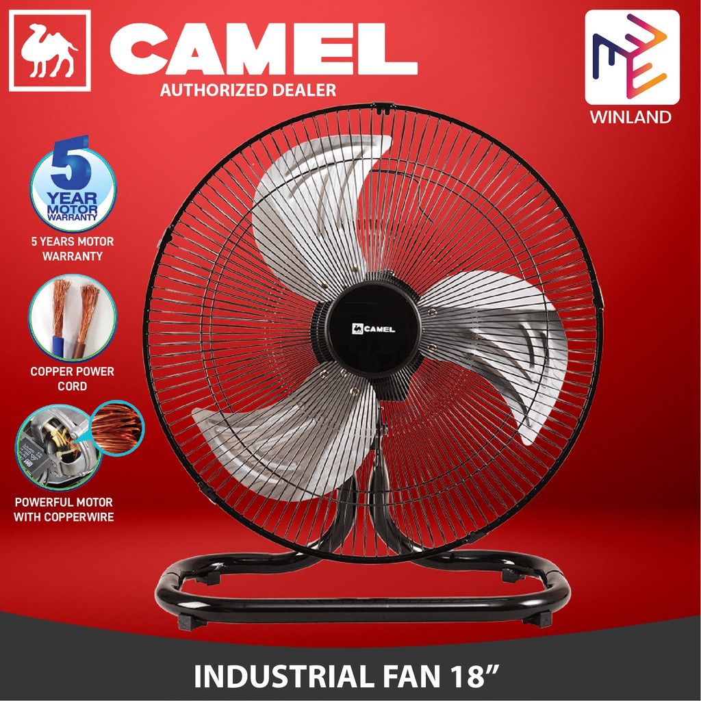 Camel RIF18 18" 65W Deskfan Industrial Floor Fan Desk Fan Electric Fan Electricfan RIF18