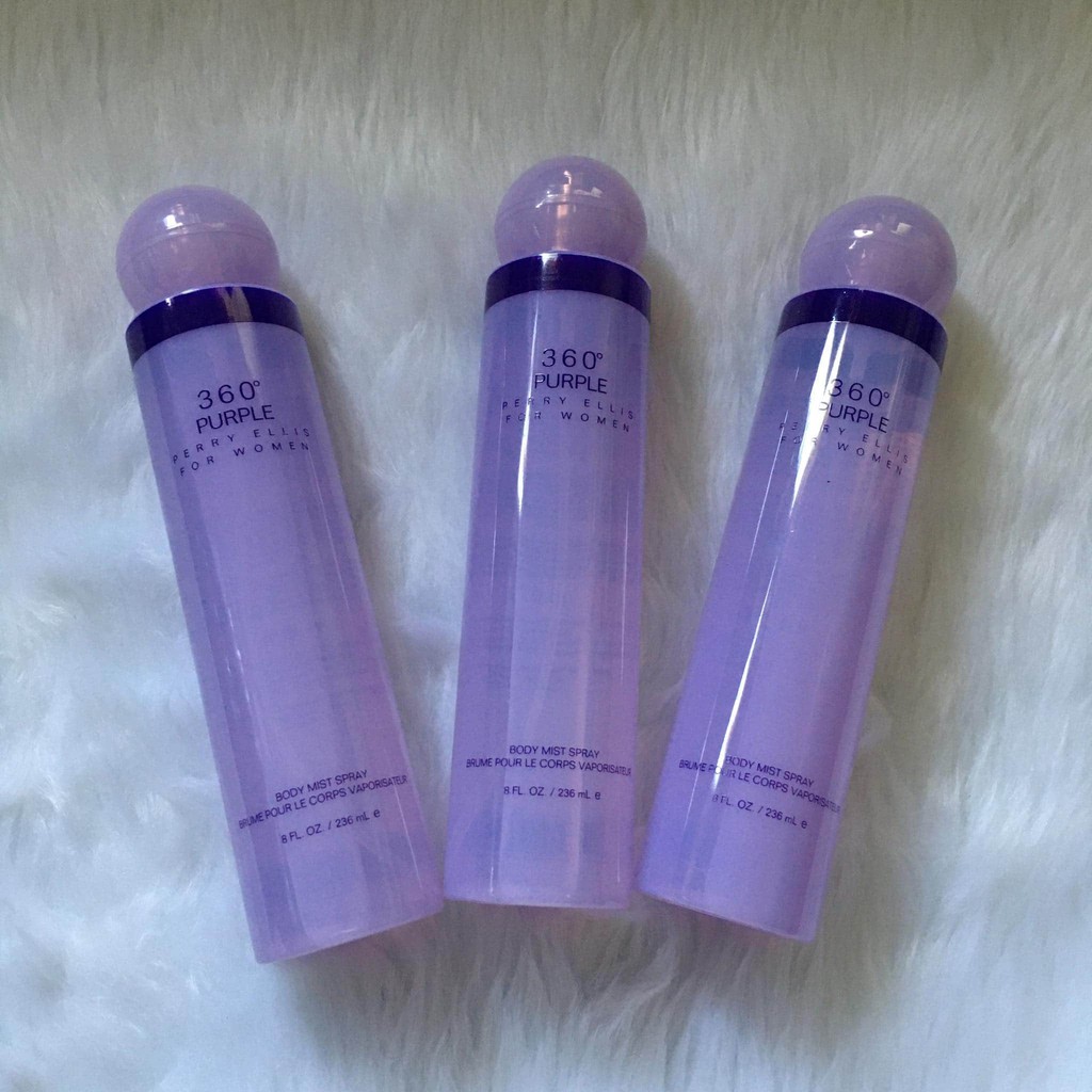 360 Purple by Perry Ellis 8 oz Body Mist for Women