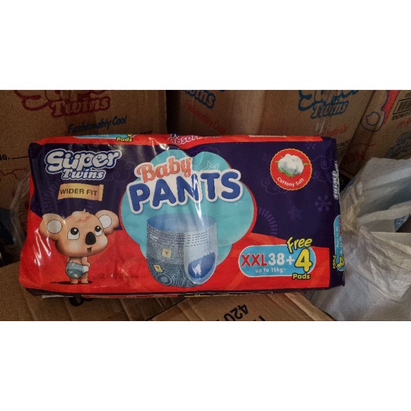 Super twins diaper pants best sale xxl price