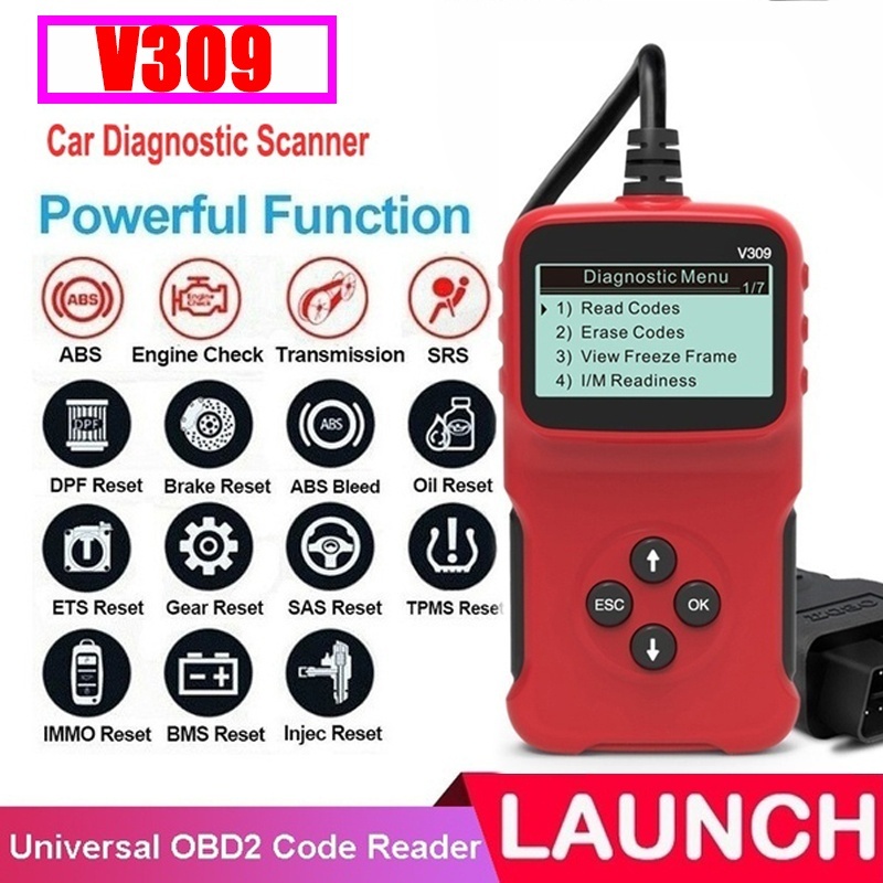 V311 V309 OBDII Car Code Scanner Diagnostic Tool Universal Code Reader