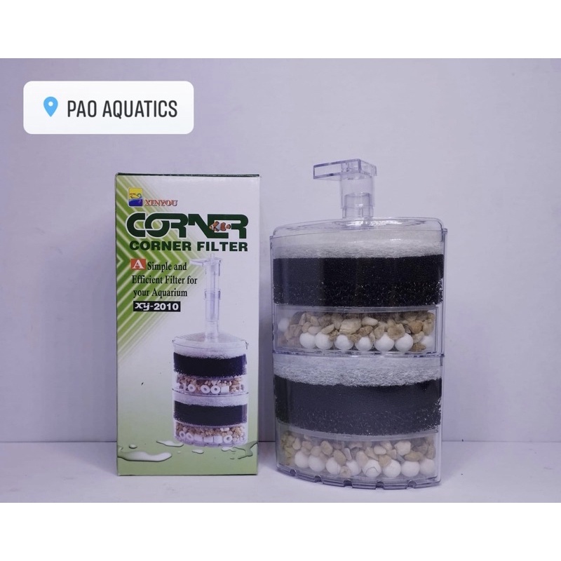 Aquarium Corner Filter Xinyou Double layer XY-2010 Single layer XY-2008 ...