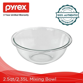 Pyrex 325 2.5qt/2.35L Round Clear Glass Mixing Bowl