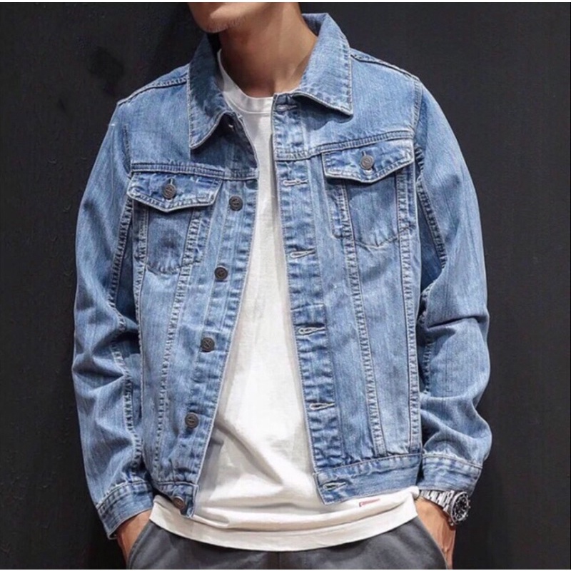 Faded blue deals denim jacket