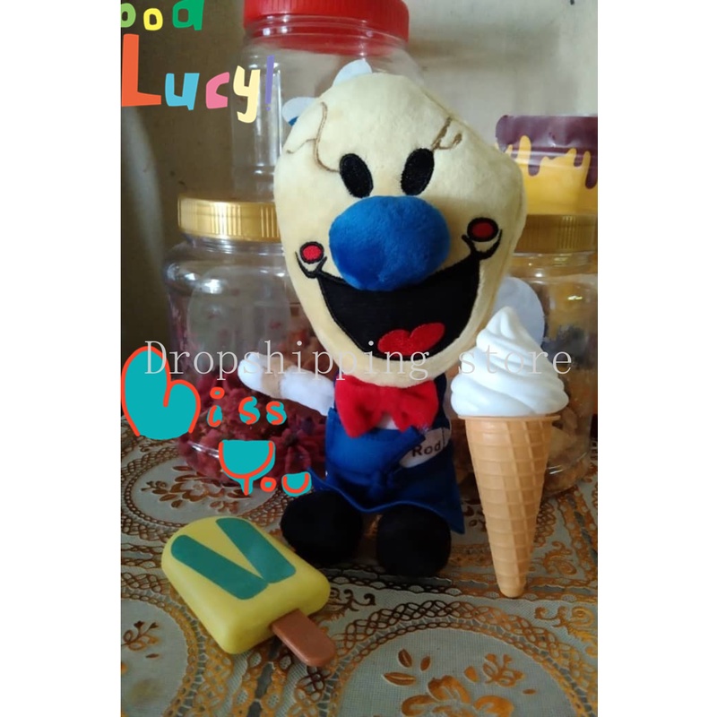 Scream Stuffed Animal, Ice Scream Rod Plush, Horror Figure Dolls