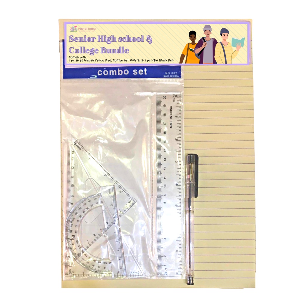 Senior High School & College Bundle 1Pc Yellow Pad Paper, Combo Set ...