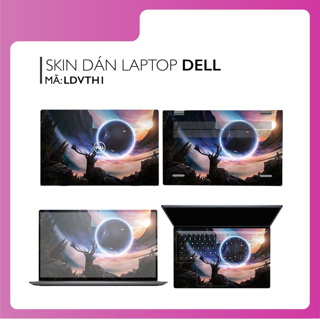 Dell Laptop Skin Patch With Synthetic Animal Printed Set 1 (Ib Model ...