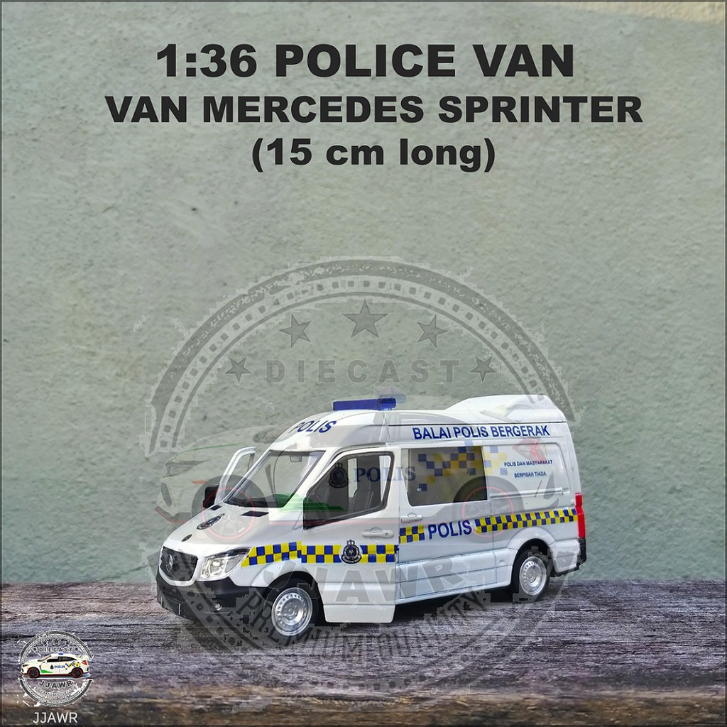 VAN BALAI POLIS BERGERAK: 1:36 PDRM Van Model Diecast Toy | Shopee ...