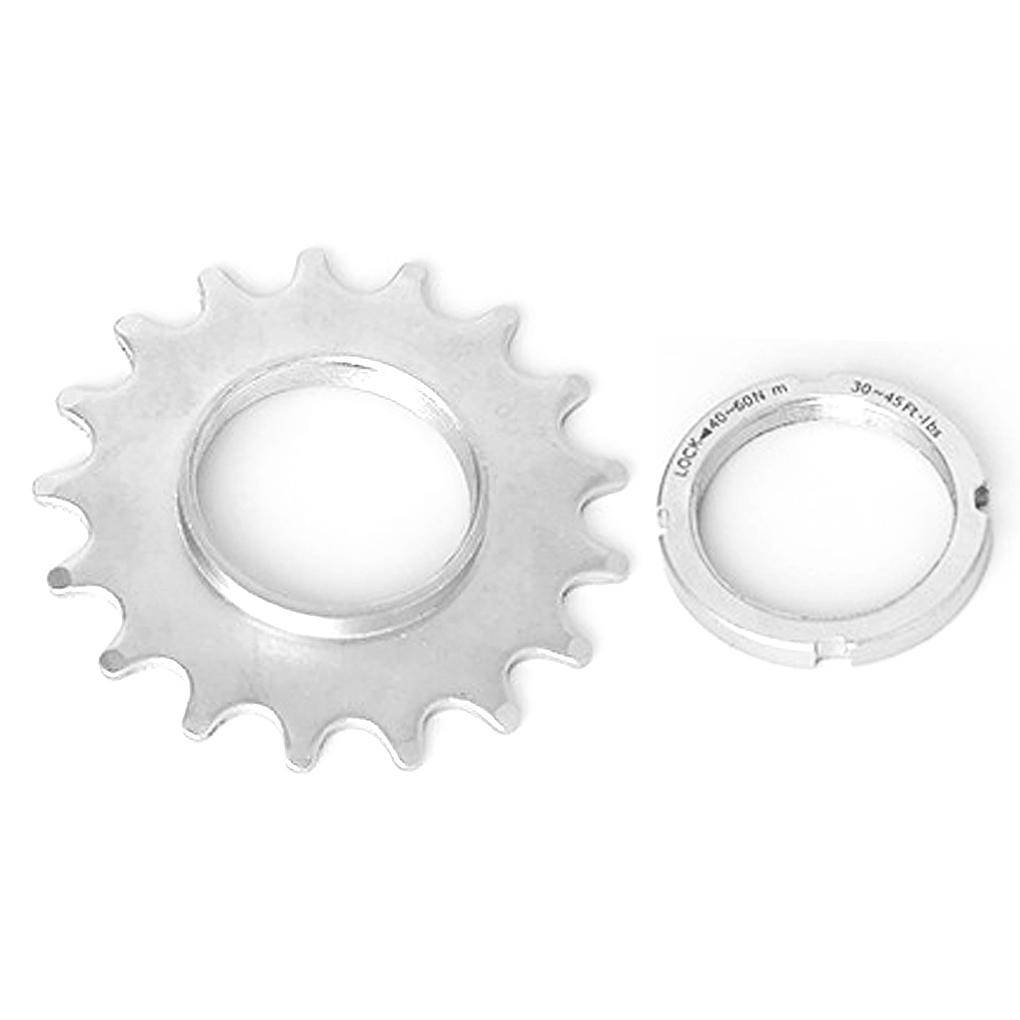 Fixed Gear Mountain Bike Wheel Cog Bicycle Threaded Sprocket Lock Rings