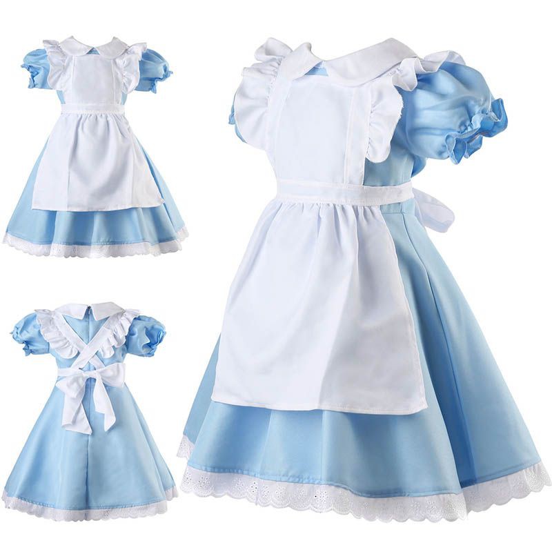 Alice In Adult Wonderland Costume Cosplay Women Girl Maid Fancy Dress ...