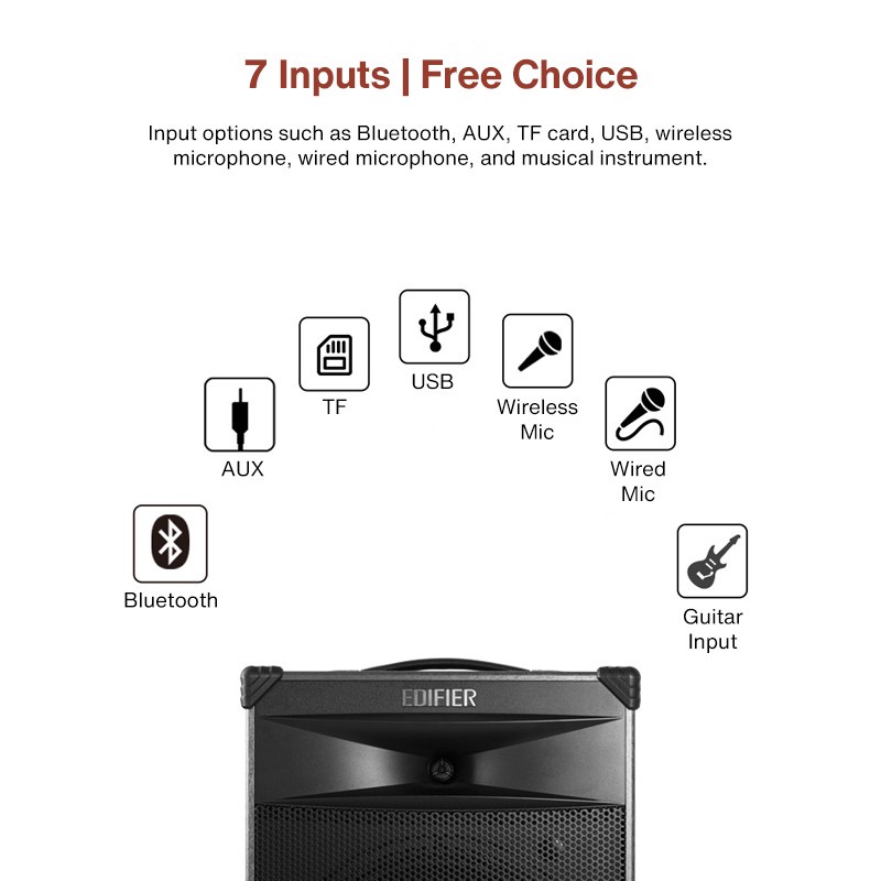 Edifier New Launch PW312 Mobile Bluetooth Audio K Song Rod Speaker