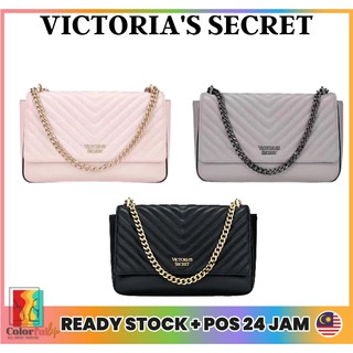 Victoria's Secret VS Peach Color Pebbled V-Quilt 24/7 Crossbody Bag