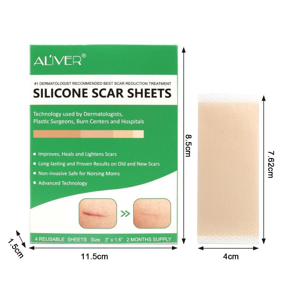 ALIVER Scar Sheets Medical Silicone Gel Strips Patch Tape Scar Sheet ...