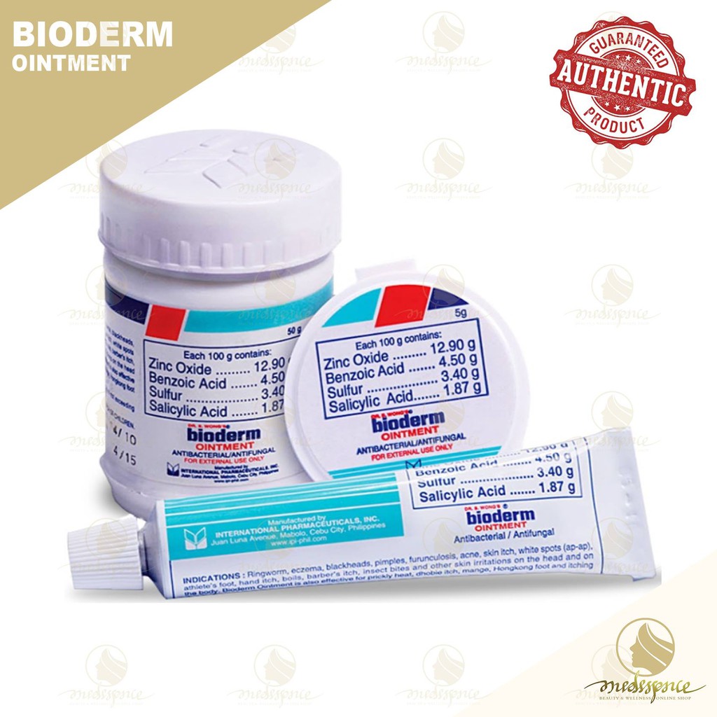 Krim Bioderm Ointment oleh DR. S. Wong Antijamur/Antibakteri 5g/15g