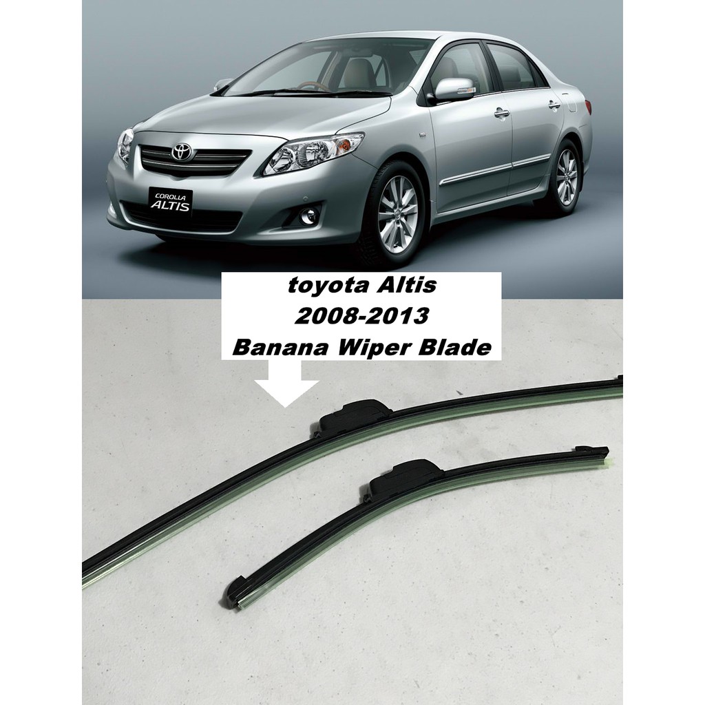 Toyota corolla 2013 wiper blade clearance size