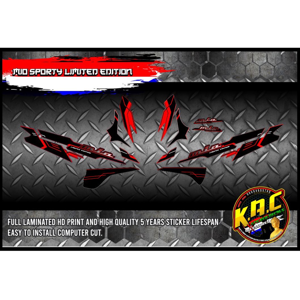 Yamaha Mio sporty Limited Edition decals sticker | Shopee Philippines