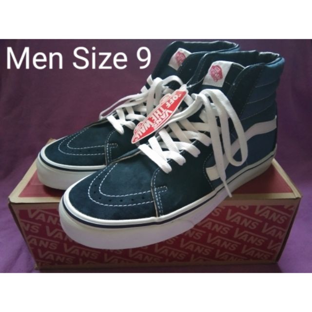 Mens vans sale hot sale size 9