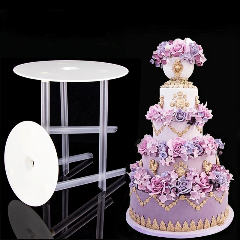 Is due to the various sizes of multilayer cake supports straw pillar
