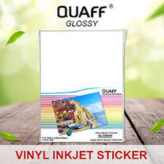 Printable GLOSSY Vinyl Inkjet Sticker A4 (20 sheets) | Shopee Philippines
