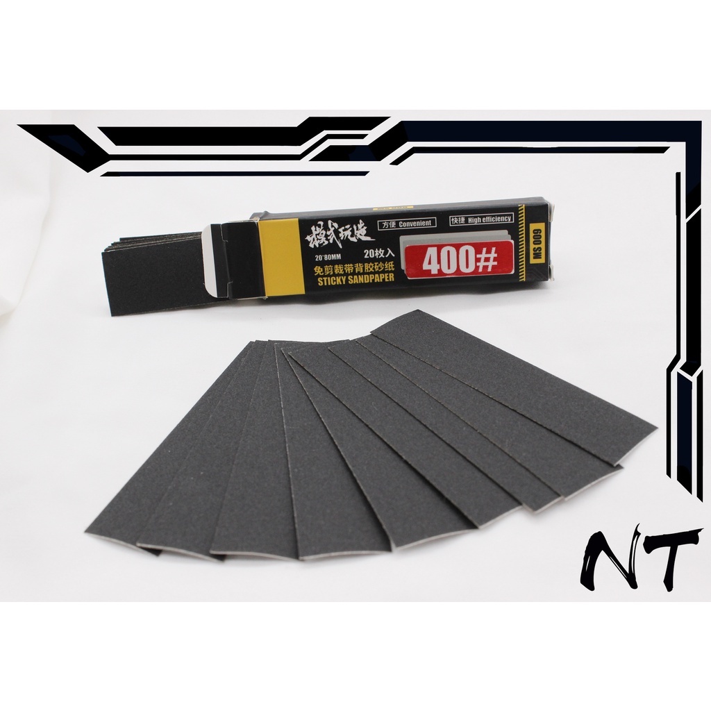 Gunpla Tool Sand Paper with Double Tape Gundam Tool Sandpaper Sticky