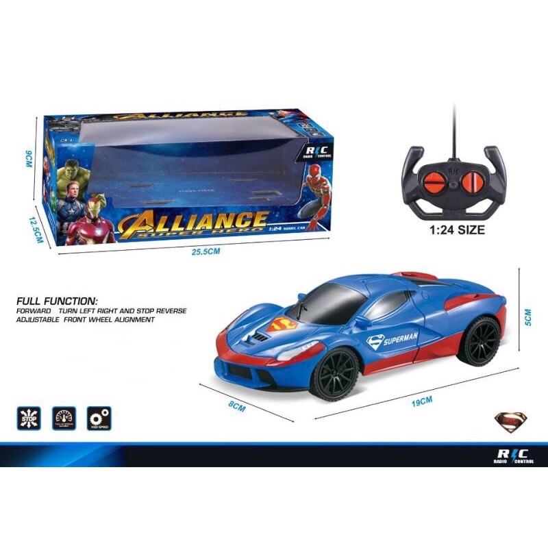 Remote control Character Car Spiderman Hulk Batman Superman Ironman Captain America Shopee Philippines