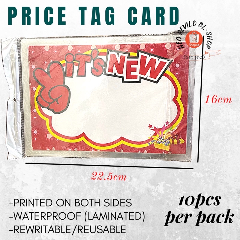 Promotional Price Tag Sign/Card 10pcs per pack | Shopee Philippines
