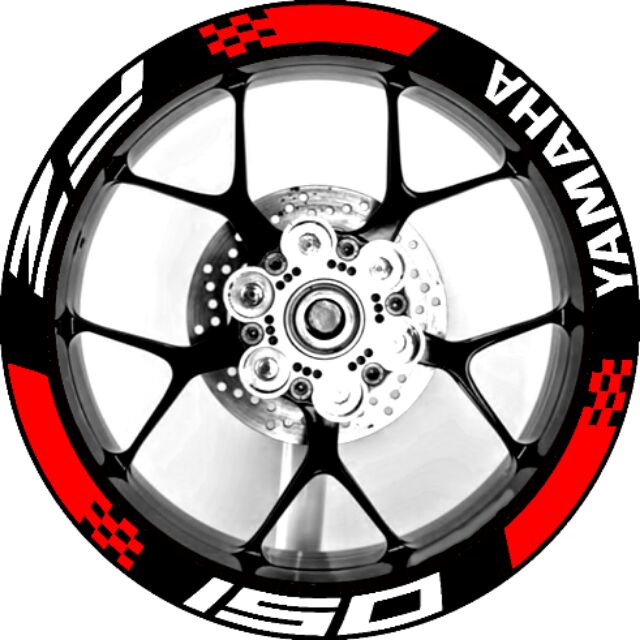 YAMAHA FZ 150 MAG/RIM DECALS/STICKER (pair wheels) Shopee Philippines
