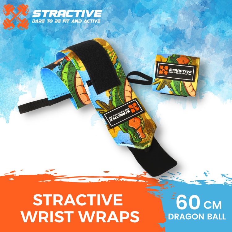 STRACTIVE Wrist Wraps Dragon Ball, Pokemon, One Piece or Naruto Support