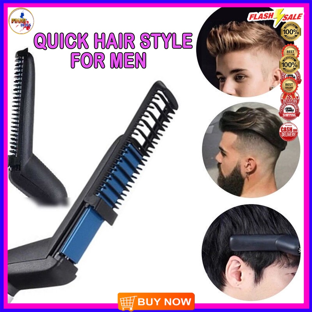 QUICK HAIR STYLE FOR MEN , MULTIFUNCTIONAL HAIR COMB BRUSH, QUICK ...