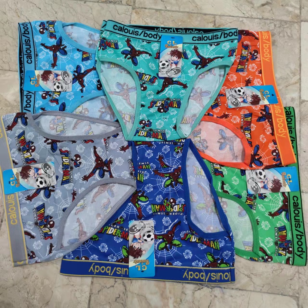 6pcs in a pack Boys brief underwear kids for 6-8 years old waist 24 ...