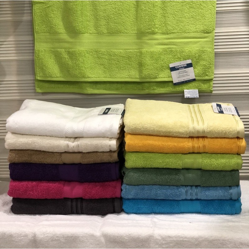 plain cannon bath towel (70x140cm)assorted color