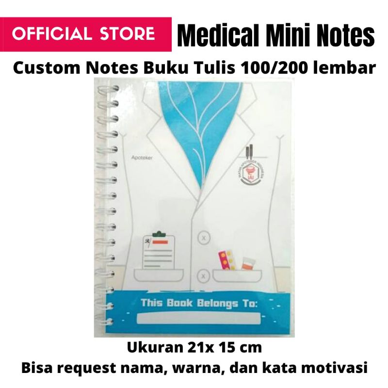 Not | Custom Notes on Medical Personnel Notebooks | Doctor's Notes ...