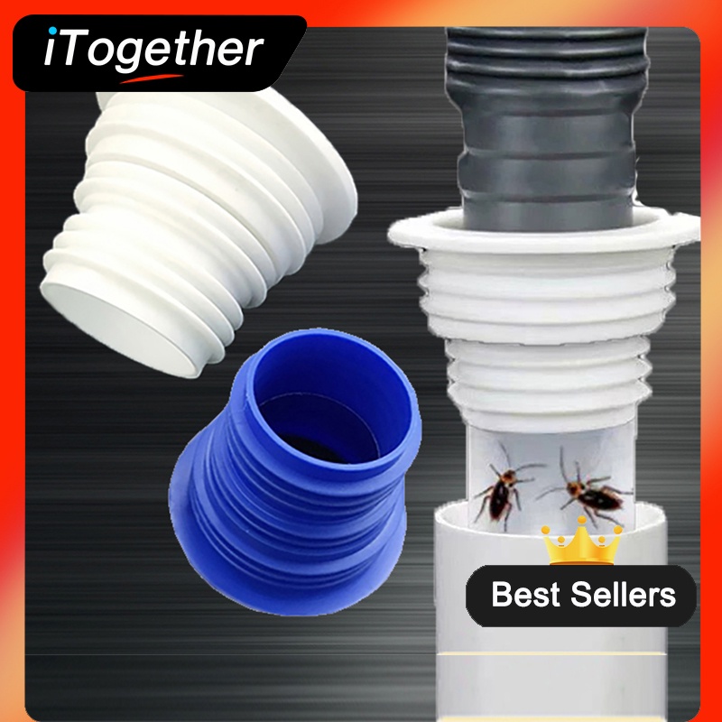 iTogether Drain Seal Kitchen Floor Drain Seal Washing Machine Drain Pipe Seal Sewer Deodorant