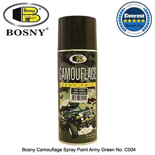 Bosny Camouflage Spray Paint Army Green No C004 Hjgh Shopee Philippines