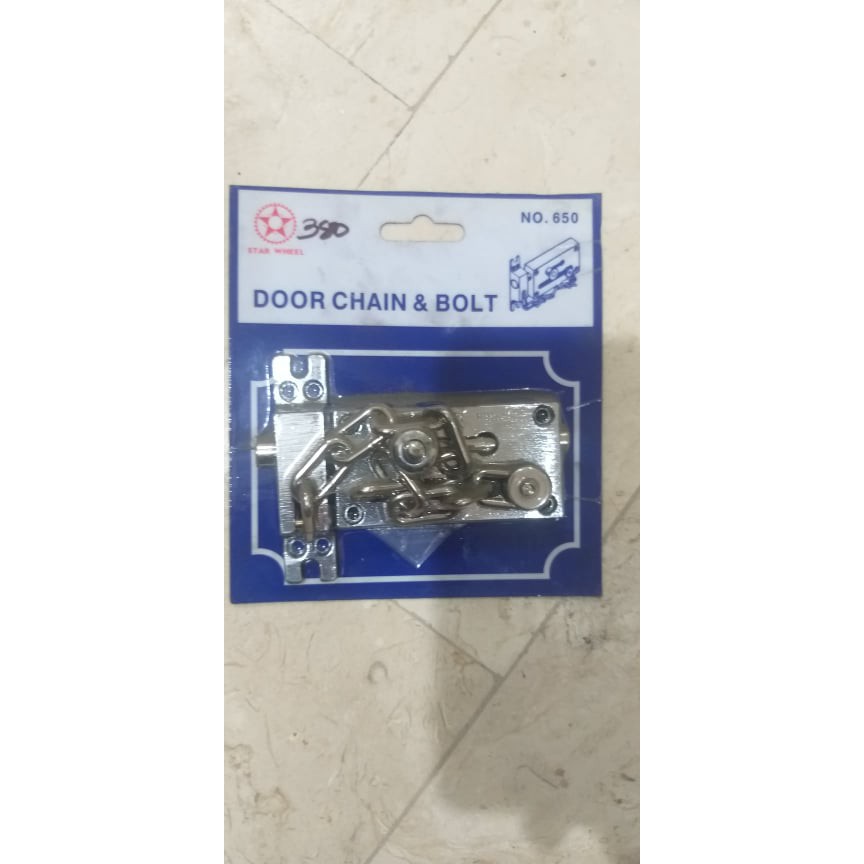 Starwheel Chain Bolt / Chain Lock Double Lock (per pc) | Shopee Philippines