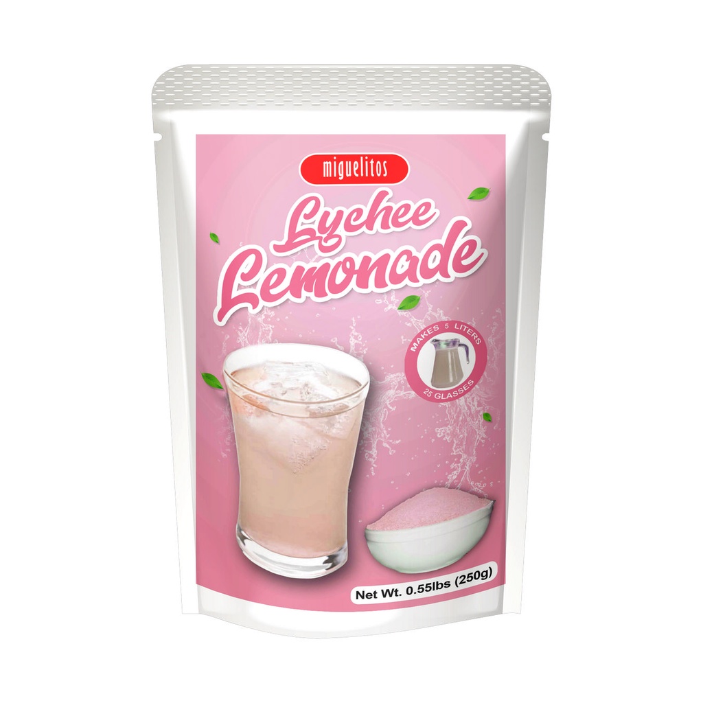 Lychee Lemonade Powder Juice Drink 250G by Miguelitos Shopee Philippines
