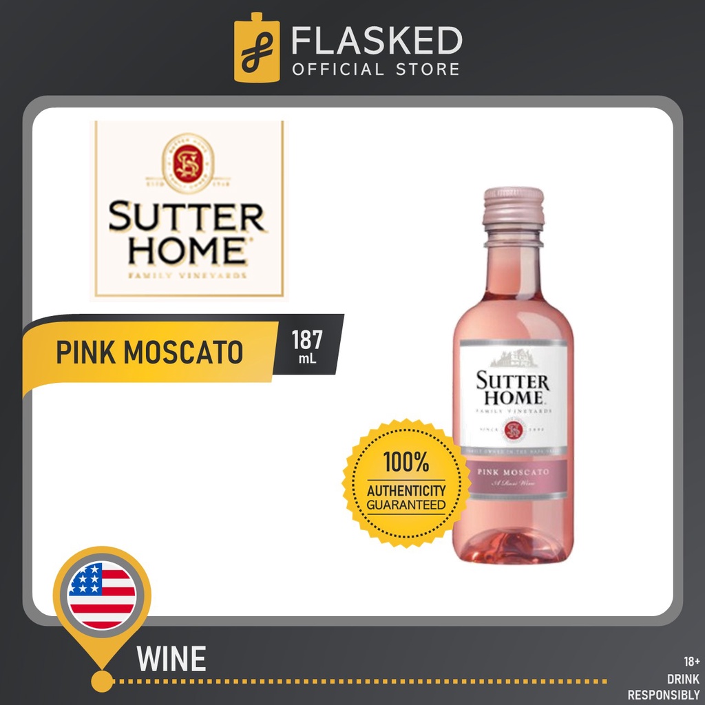 Sutter Home Pink Moscato Wine 187mL Shopee Philippines
