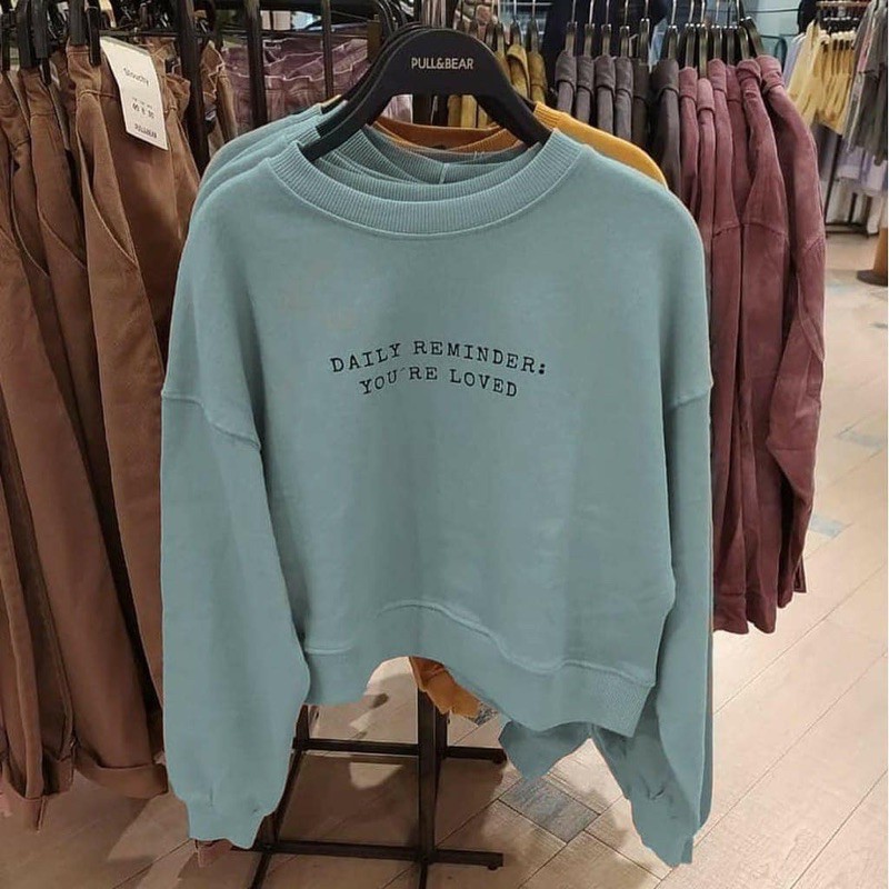 Daily remember crewneck Sweater For Thick Tops | Shopee Philippines