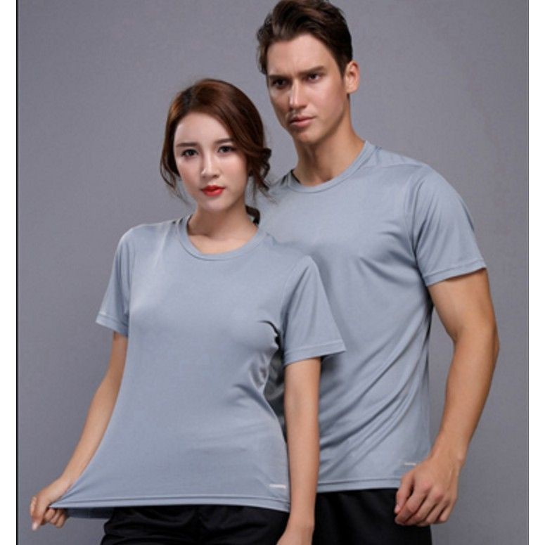 Gray dri fit sales shirt