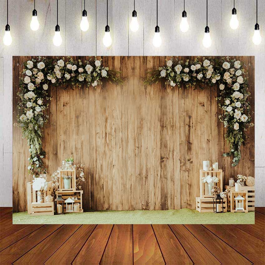 Aperturee 3D Solid White Flower Birthday Party Backdrop Decor