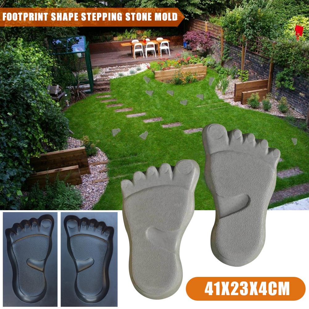 ＞1 Pair Footprint Shape Stepping Stone Mold Paving Floor Mould Floor