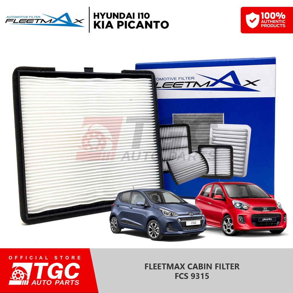 Fleetmax Cabin Filter / Aircon Filter Kia Picanto Hyundai I10 Hyundai ...