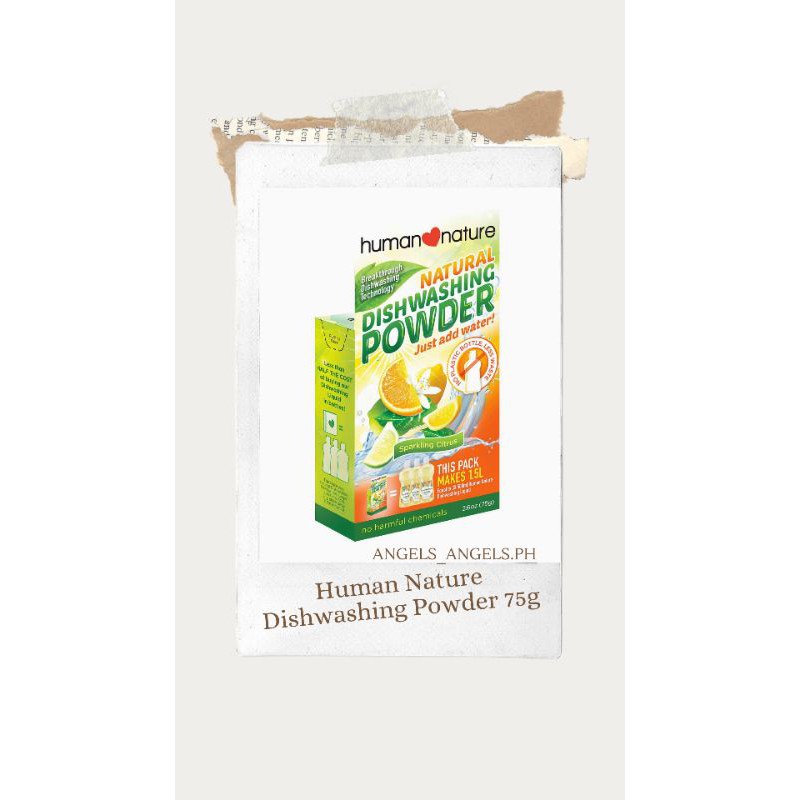 Human Nature Dishwashing Powder 75g | Shopee Philippines