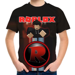 ROBLOX（4-14 Years Old)Kids Fashion T-Shirt Boys Daily Short Sleeve Shirts  Baby Casual Tops Games Adventure Summer Clothes